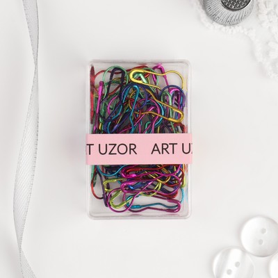 Булавки с круглым концом, 22 мм, 60 шт., разноцветные