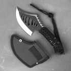 Топорик туристический в оплетке, 24 см, 250 г, нержавеющая сталь, чёрный - Фото 3