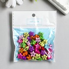 Бусины для творчества пластик "Звёзды-смайлики" яркие набор 20 гр 0,6х1х1 см - Фото 3