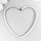 Кольцо металл для изготовления ловца снов "Сердце" 0,28х5х5 см - фото 302161452