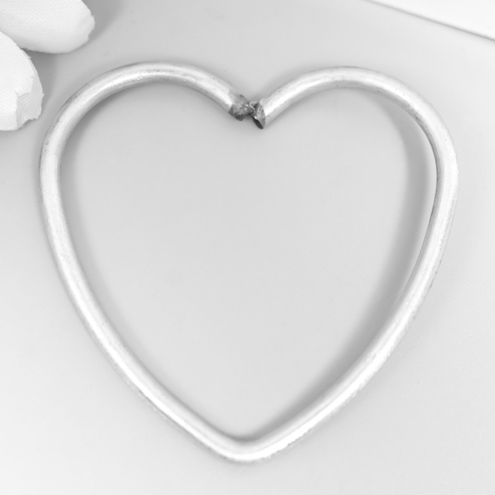 Кольцо металл для изготовления ловца снов "Сердце" 0,28х5х5 см - Фото 1