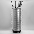 Стойка под очки настольная вращающаяся, 44 места, 38×38×68 см, цвет серебристый - Фото 2