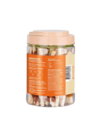 Лакомство «Мнямс» для собак палочки с куриным и утиным мясом, 340 г