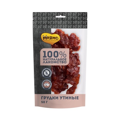 Лакомство «Мнямс» для собак, грудки утиные, 50 г