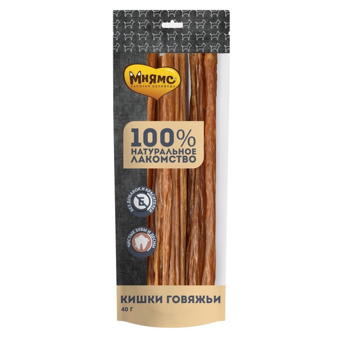 Лакомство «Мнямс» для собак, кишки говяжьи, 40 г - Фото 1