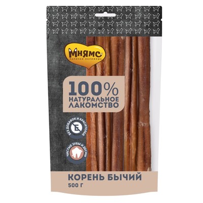 Лакомство «Мнямс» для собак, корень бычий, 500 г