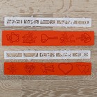 Набор печатей для марципана и теста Доляна «амур», 2 шт, 25×3,5×0,5 см - Фото 1