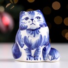 Сувенир "Котик", гжель - фото 24215530