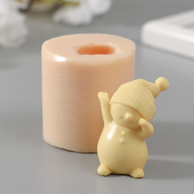 Молд силикон «Снеговик», 4×2.5×2.5 см