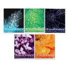 Комплект тетрадей из 5 штук, 48 листов в клетку Calligrata "Микромир", обложка мелованный картон, блок офсет - фото 23916257