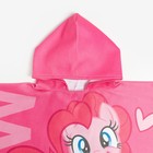 Полотенце-пончо детское махровое My Little Pony Пинки Пай 60х120 см, 50% хл., 50% полиэстер - Фото 6