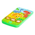 Музыкальный детский телефон «Динозаврик», звук, цвет зелёный - Фото 2