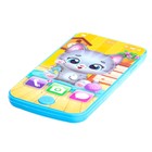 Музыкальный детский телефон «Мой котёнок», звук, цвет голубой - Фото 2