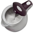 Чайник электрический Vitek VT-7061, пластик, 1.7 л, 2200 Вт, бело-фиолетовый с рисунком - Фото 5
