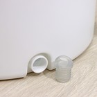 Швабра с отжимом и ведро с подачей воды Raccoon, 31×31×18 см, квадратная швабра 21×21×134 см, 2 насадки из микрофибры, цвет серый - Фото 6