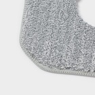 Насадка для швабры Raccoon, с вырезом, микрофибра, квадратная, 21×21 см, серая - Фото 3