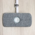 Швабра с отжимом и ведро с подачей воды Raccoon, 34×34×19 см, прямоугольная швабра 30×14×134 см, 2 насадки из микрофибры - Фото 8