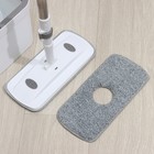 Швабра с отжимом и ведро с подачей воды Raccoon, 34×34×19 см, прямоугольная швабра 30×14×134 см, 2 насадки из микрофибры - Фото 2