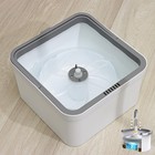 Швабра с отжимом и ведро с подачей воды Raccoon, 34×34×19 см, прямоугольная швабра 30×14×134 см, 2 насадки из микрофибры - Фото 5