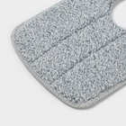 Насадка для швабры Raccoon, с вырезом, микрофибра, прямоугольная, 30×14.5 см, серая - Фото 3