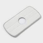 Насадка для швабры Raccoon, с вырезом, микрофибра, прямоугольная, 30×14.5 см, серая - Фото 4