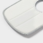 Насадка для швабры Raccoon, с вырезом, микрофибра, прямоугольная, 30×14.5 см, серая - Фото 5