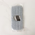 Насадка для швабры Raccoon, с вырезом, микрофибра, прямоугольная, 30×14.5 см, серая - Фото 7