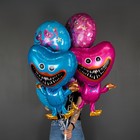 Воздушный шар фольгированный 18" круг «Зубастики, Зубабасси», синий 9276132 - фото 319755376