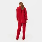 Костюм женский (рубашка, брюки) MINAKU: Silk pleasure цвет красный, размер 44 - Фото 5