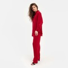 Костюм женский (рубашка, брюки) MINAKU: Silk pleasure цвет красный, размер 54 - Фото 2