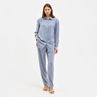 Костюм женский (рубашка, брюки) MINAKU: Silk pleasure цвет серо-голубой, размер 42 - фото 319068726