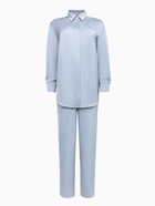 Костюм женский (рубашка, брюки) MINAKU: Silk pleasure, размер 44, серо-голубой - Фото 8