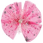 Карнавальный зажим «Снежинка», цвет розовый - Фото 1