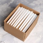 Свеча витая, 2,2х 25 см, белая, "Богатство Аромата" (60 шт) - фото 805039715