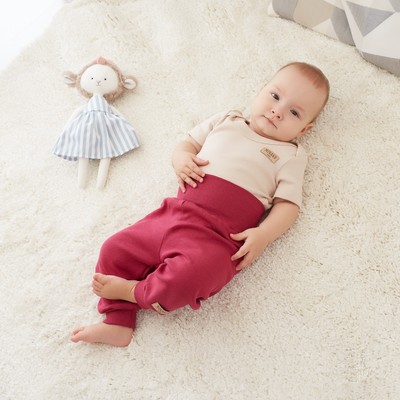 Штаны детские MINAKU, рост 68-74 см, фуксия