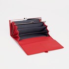 Кошелёк женский на магнитах, цвет красный - фото 24440759