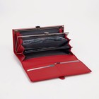 Кошелёк женский на магнитах, цвет красный - фото 24440760