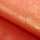 Фетр ламинированный металлизированный красный, 60 х 60 см - Фото 1