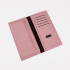 Кошелёк женский на магните, цвет розовый - фото 40540839