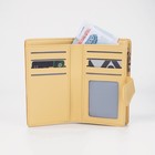 Кошелёк женский на магните, цвет жёлтый 9278212 - фото 16803977