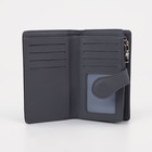 Кошелёк женский на магните, цвет чёрный - фото 46436900