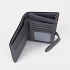 Кошелёк женский на магните, цвет чёрный - фото 46436901