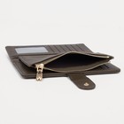 Кошелёк женский на кнопке, цвет хаки - фото 41310030