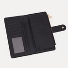 Кошелёк женский на кнопке, цвет чёрный 9278245