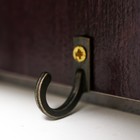 Крючки декоративные «Правила дома», ключница настенная, панно, 21×29 см - фото 43861767