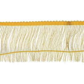 Тесьма с бахромой, цвет золотой, ширина 6 см, по 25 м