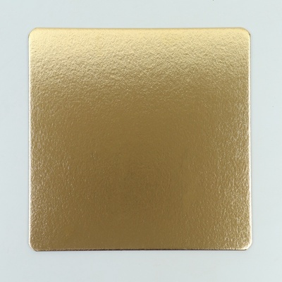 Подложка для торта, кондитерская, усиленная,30×30 см, золото - белый, 3.2 мм