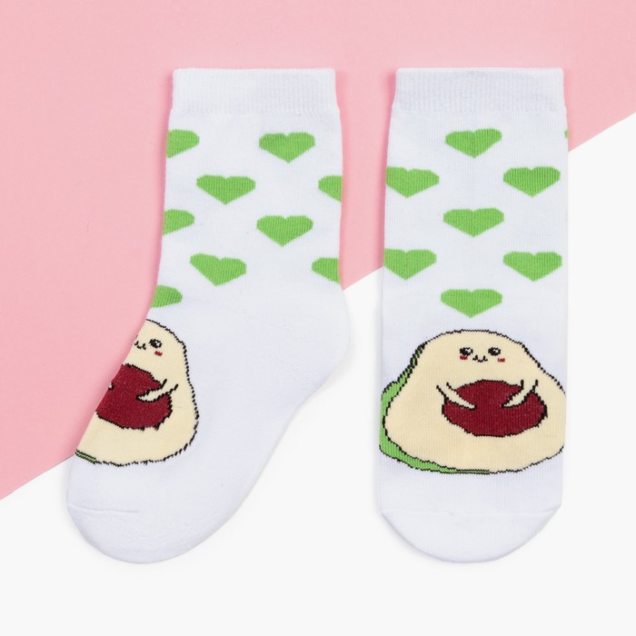 Носки детские KAFTAN «Авокадо», размер 16-18, белые - Фото 1