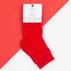 Носки детские махровые KAFTAN "Новый Год", р-р 18-20 см, красный - фото 30999113