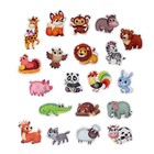 Макси-пазлы в металлической коробке «Весёлые зверята», 40 деталей, уценка 9299021